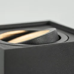 Vloerspot Rebel vierkant 12.5cm zwart