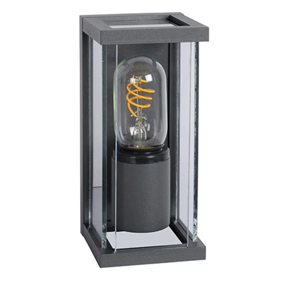 Wandlamp buiten antraciet/glas IP54