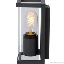 Wandlamp buiten antraciet/glas IP54