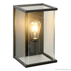 Wandlamp buiten antraciet/glas IP54