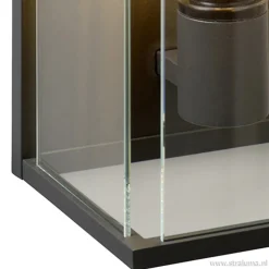 Wandlamp buiten antraciet/glas IP54
