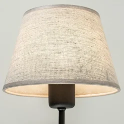 Wandlamp Chicago zwart/zandkleur kap