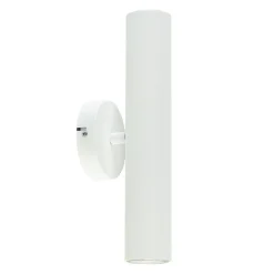 Wandlamp cilinder wit up+down GU10