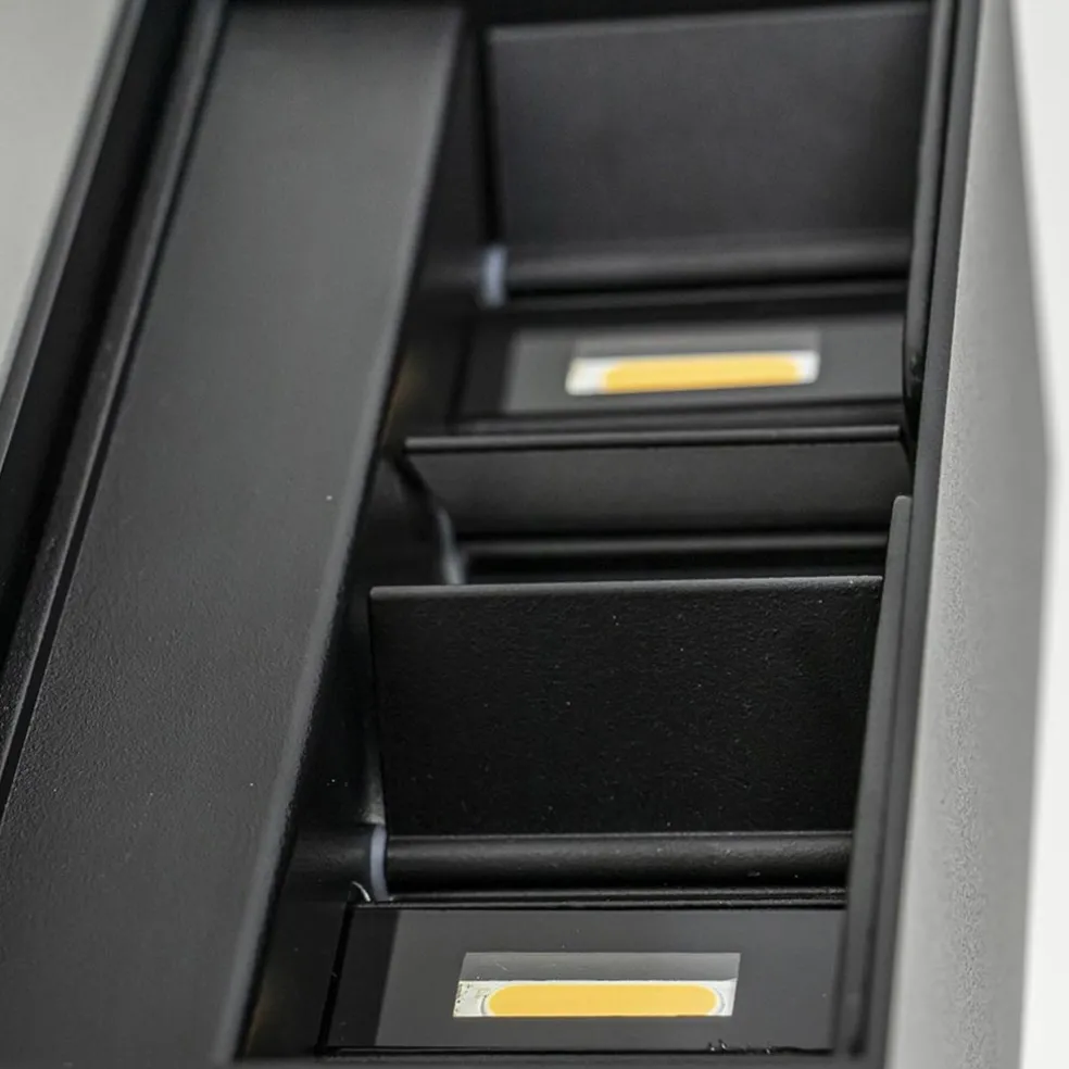 Wandlamp Davos 20cm zwart IP54 2700k