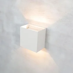 Wandlamp Davos XL wit IP65