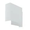 Wandlamp double square wit metaal