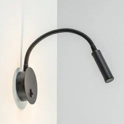 Wandlamp Flex zwart met schakelaar
