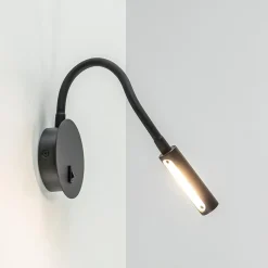 Wandlamp Flex zwart met schakelaar