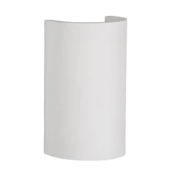 Wandlamp gips halve koker G9