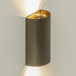 Wandlamp Hera afgerond brons