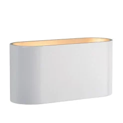 Wandlamp klein ovaal wit