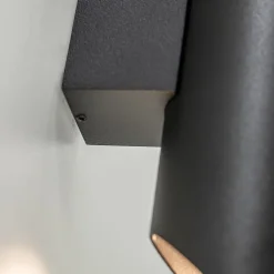 Wandlamp koker smal up+down zwart