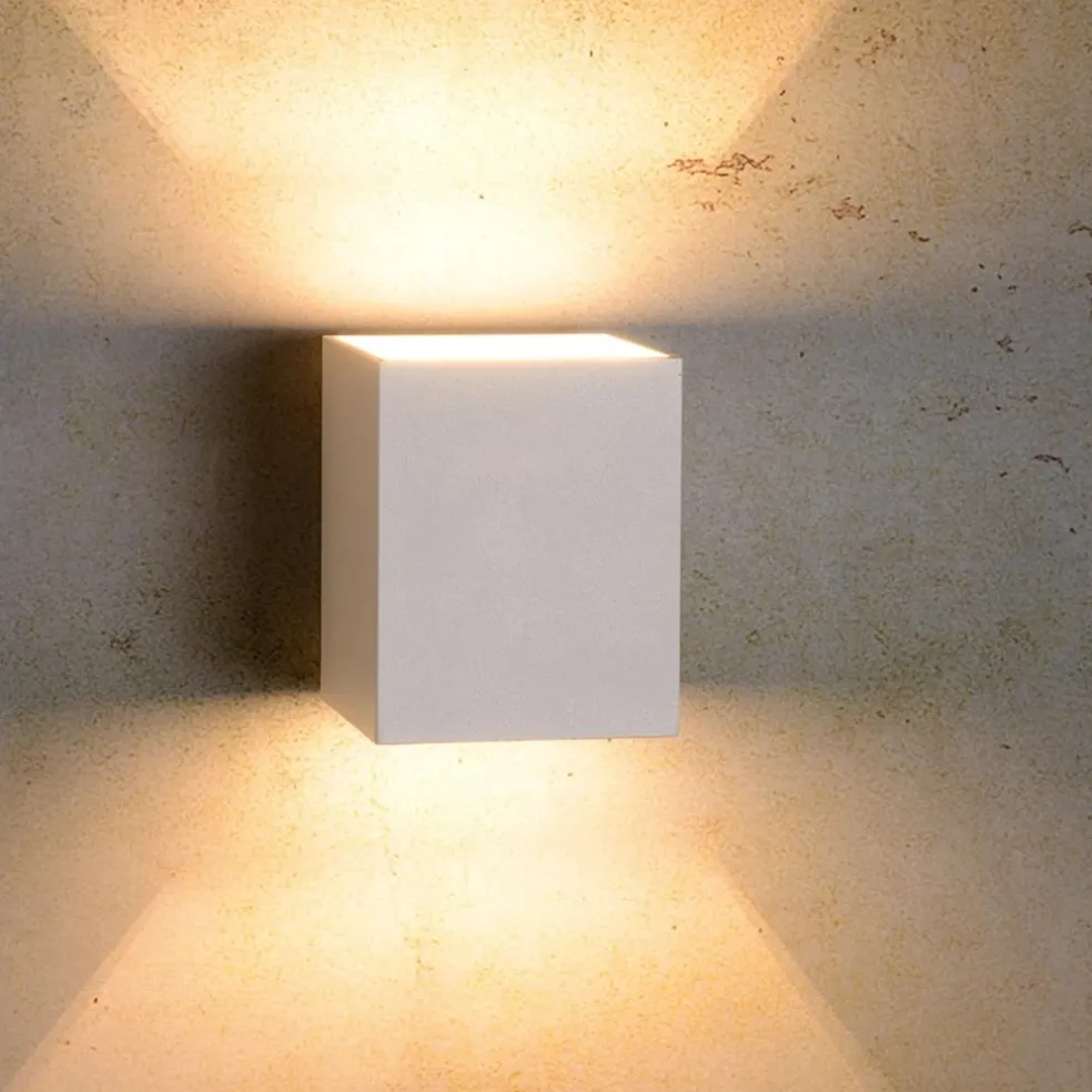 Wandlamp kubus wit G9