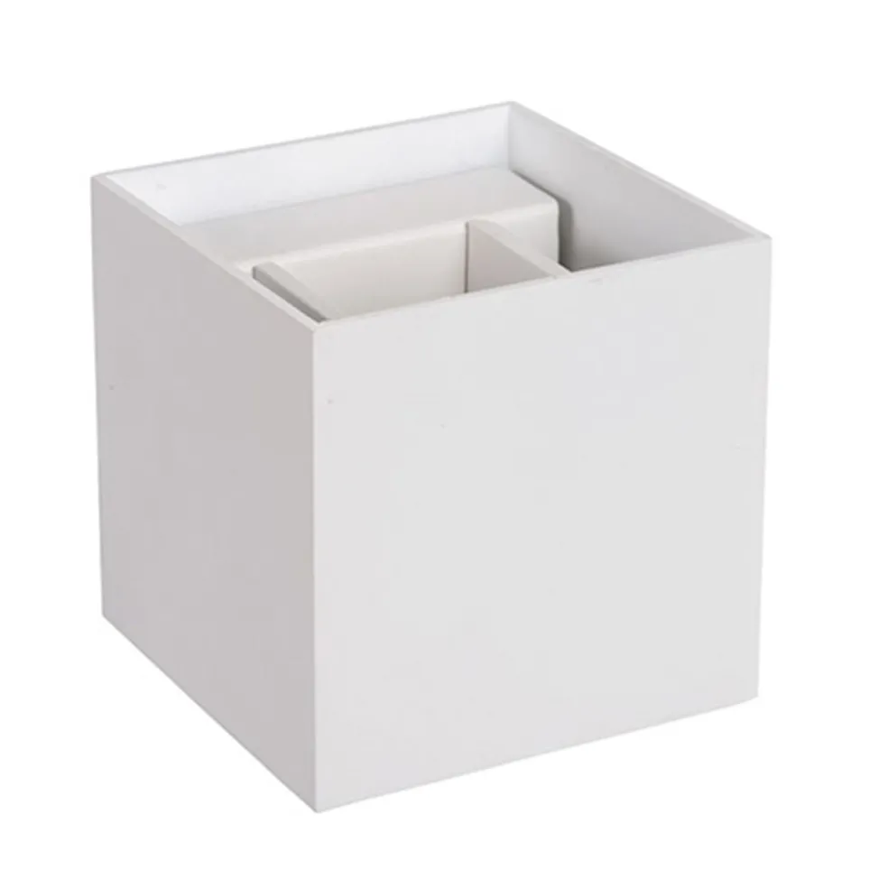 Wandlamp kubus wit verstelbaar incl. led