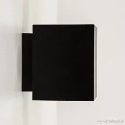 Wandlamp kubus zwart/goud