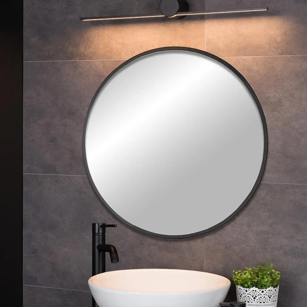 Wandlamp Mizar 60cm zwart IP44