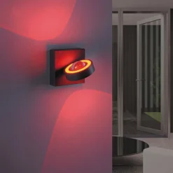 Wandlamp Q-Mia smart antraciet rgbw