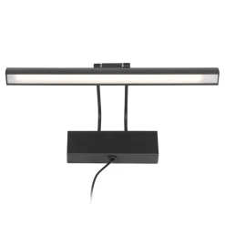 Wandlamp schilderij zwart inclusief dimbaar LED