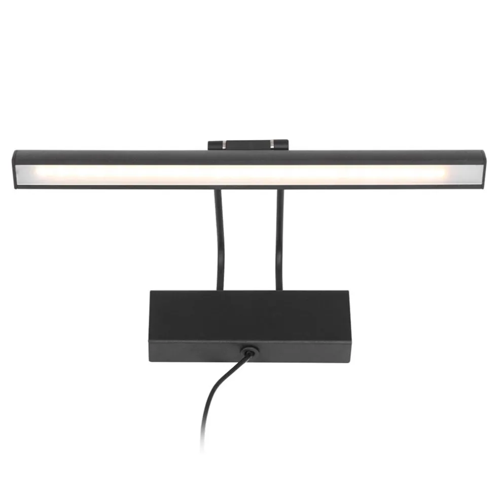 Wandlamp schilderij zwart inclusief dimbaar LED