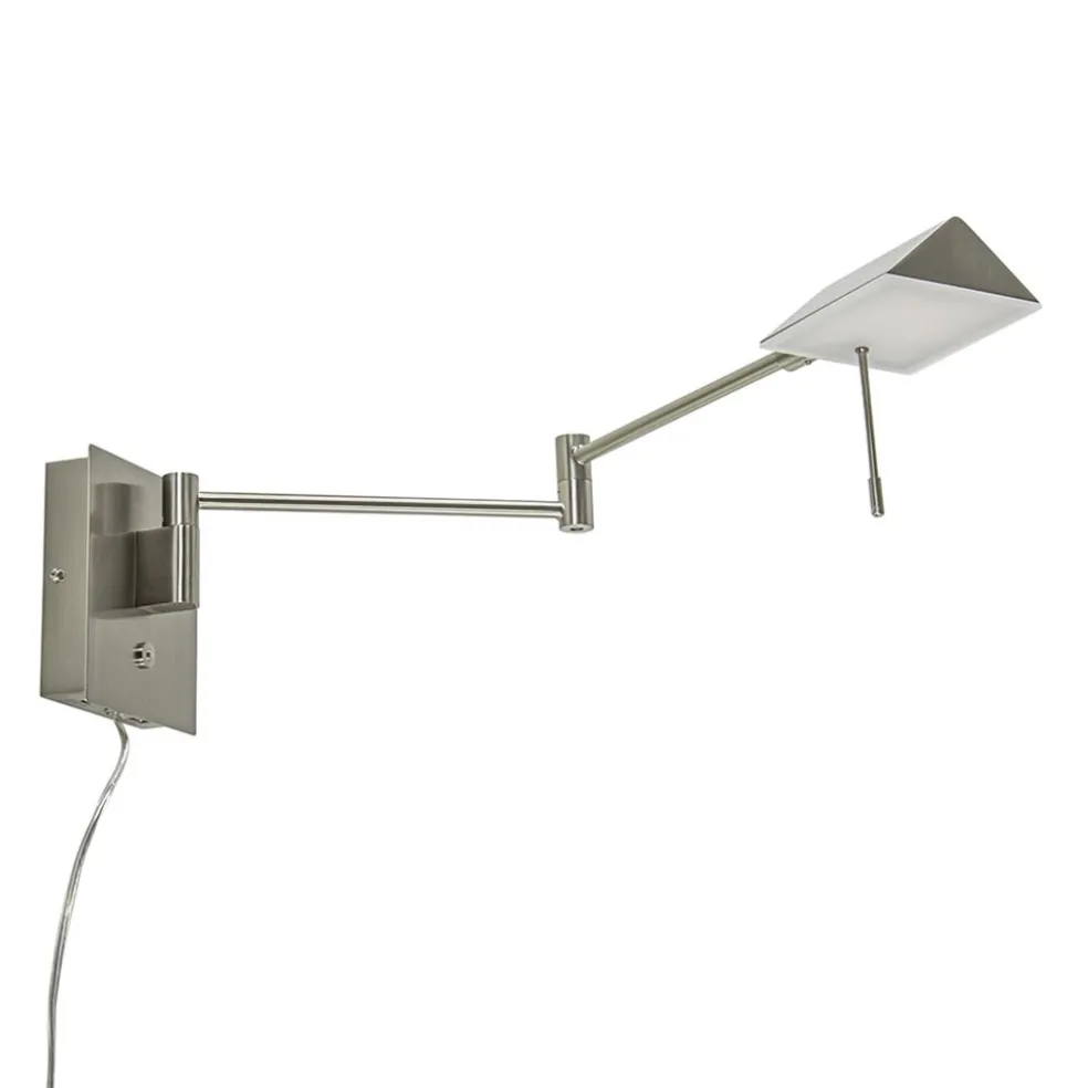 Wandlamp staal verstelbaar met dim to warm functie