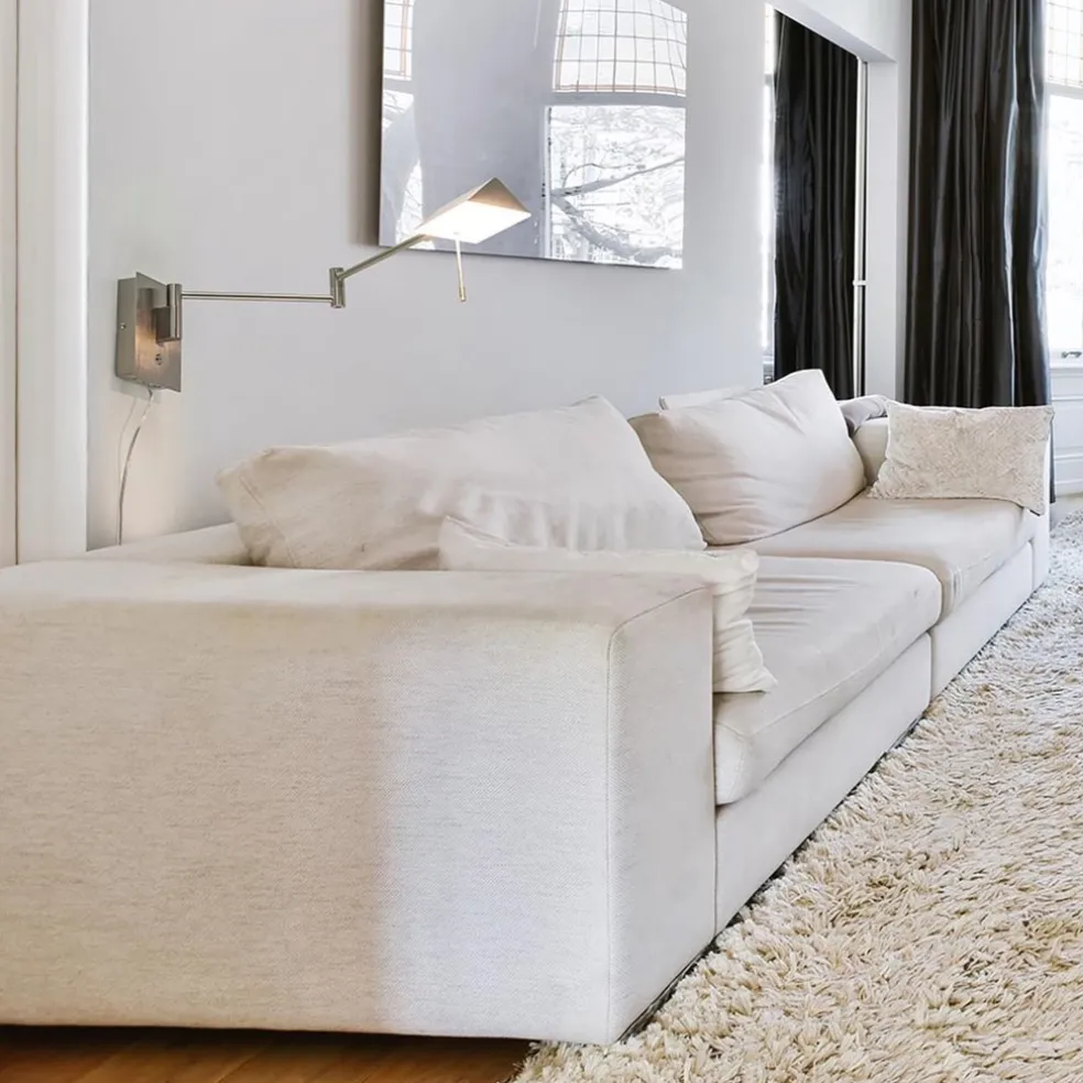 Wandlamp staal verstelbaar met dim to warm functie