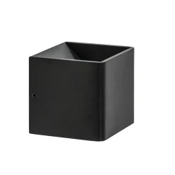 Wandlamp Stretto kubus zwart