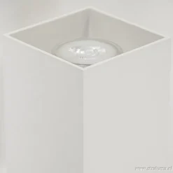 Wandlamp wit rechthoek up+down gu10