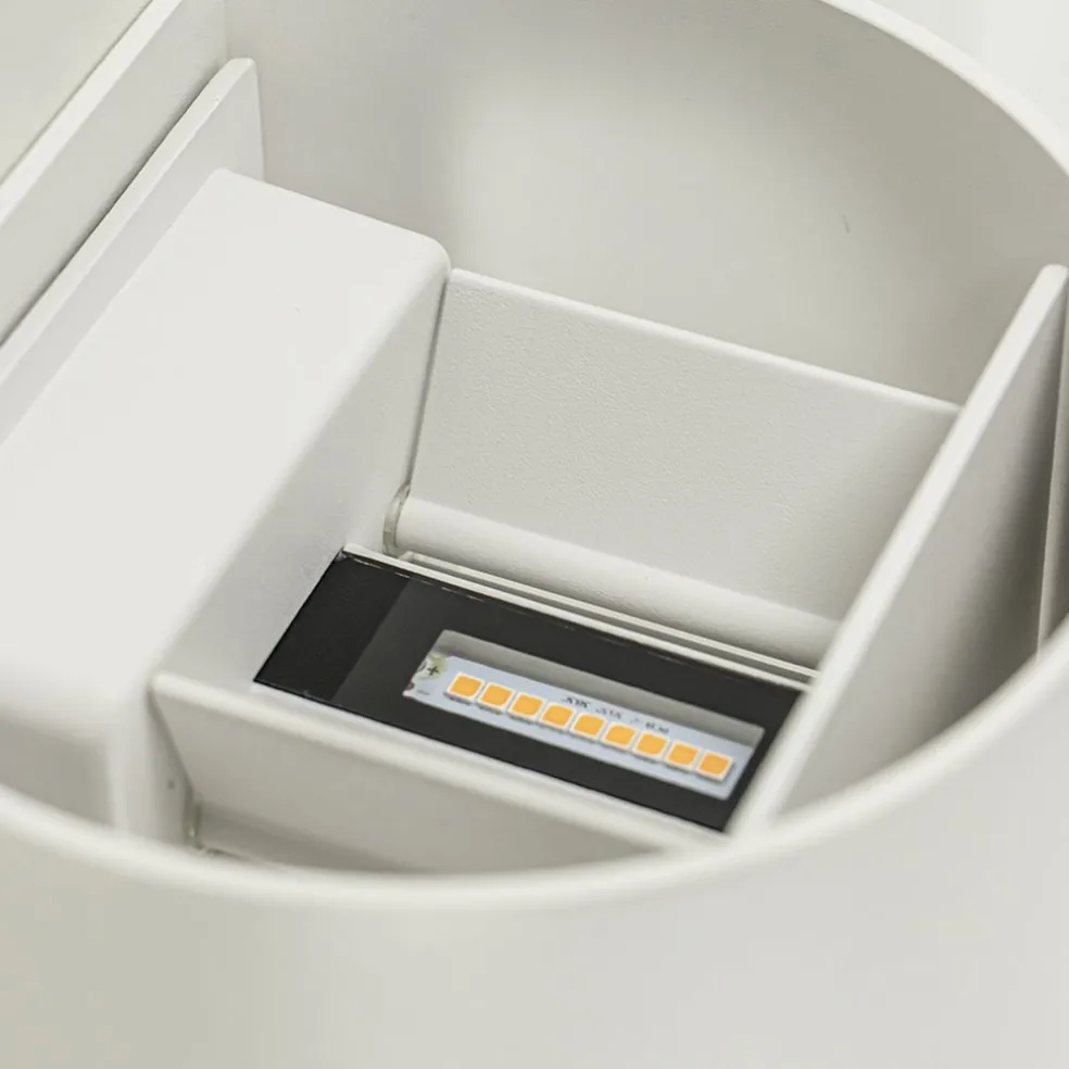 Witte LED Buitenlamp IP54 afgerond wit