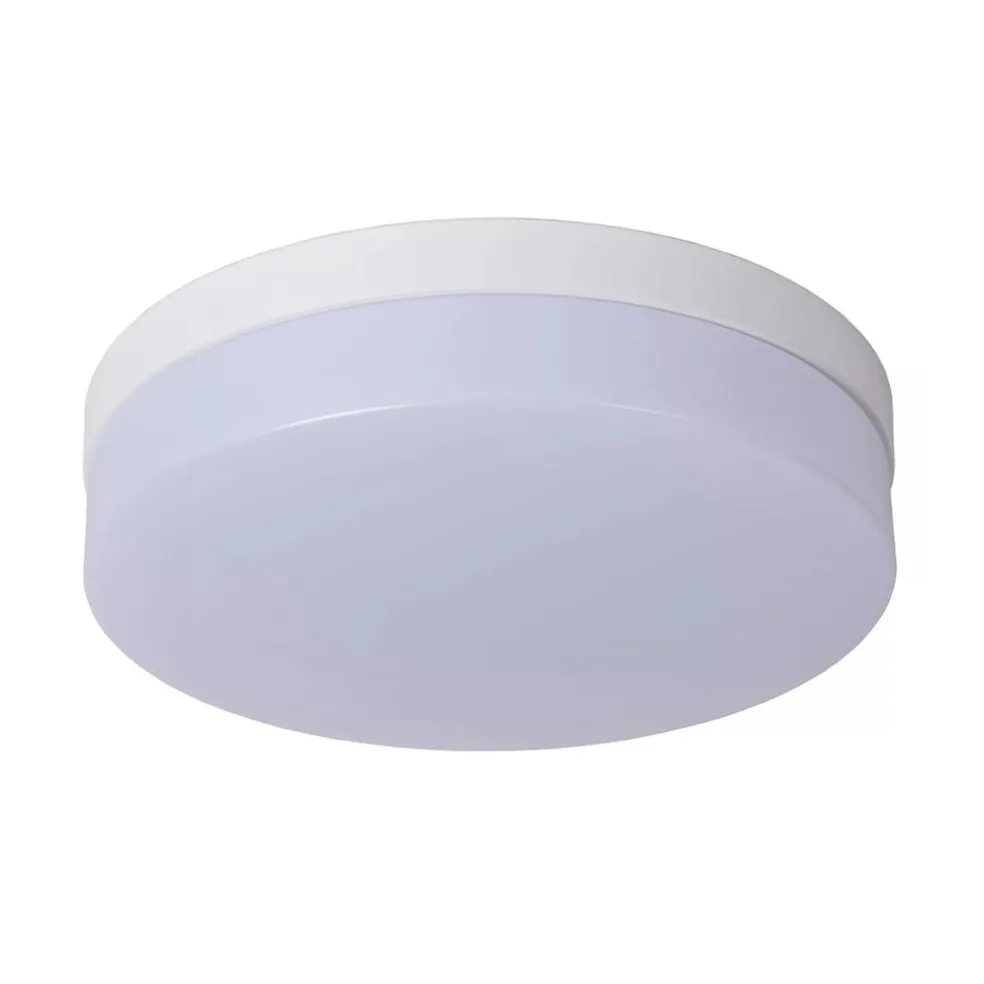 Witte LED plafondlamp IP44 met bewegingssensor