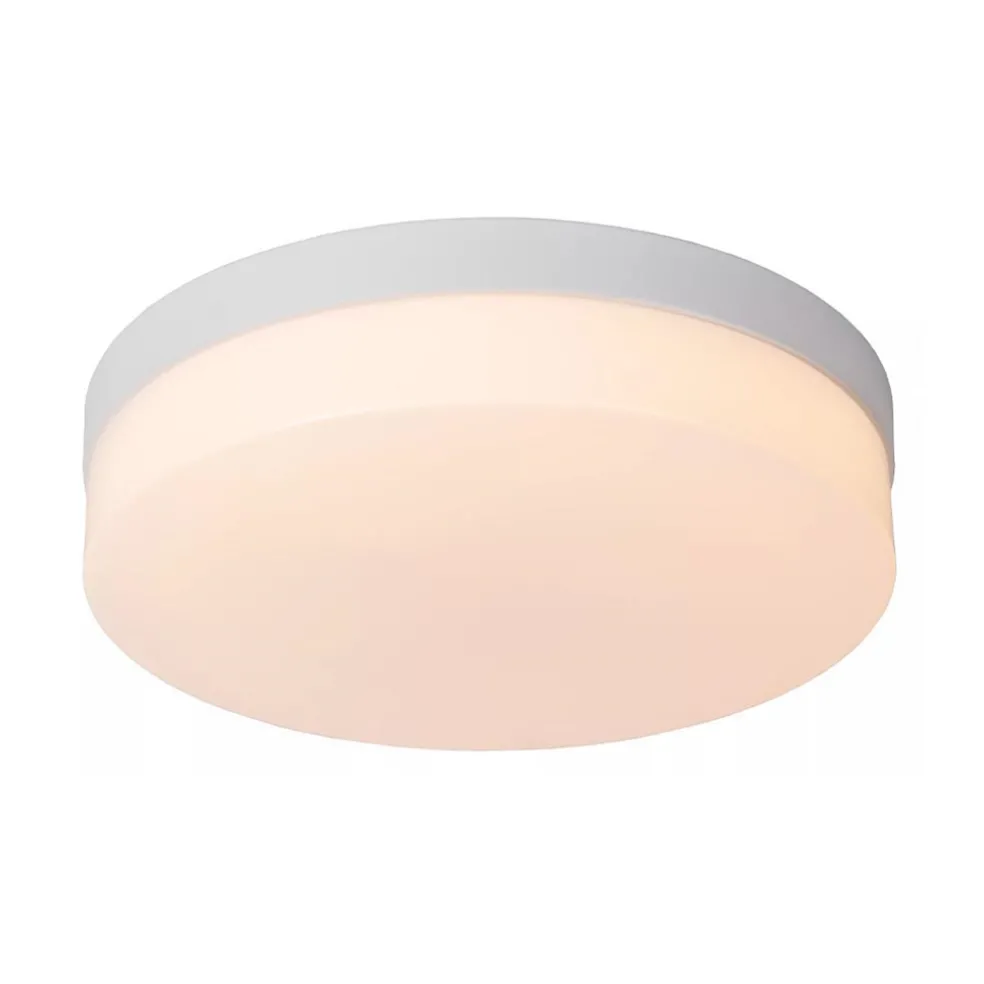 Witte LED plafondlamp IP44 met bewegingssensor