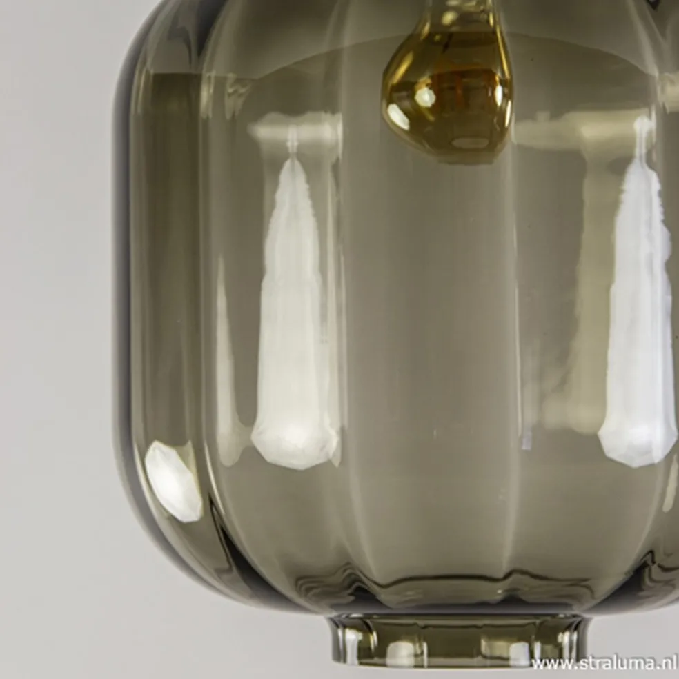 Zwart glazen plafondlamp luxury