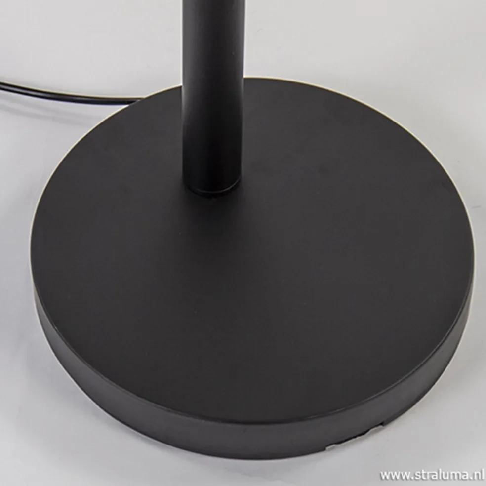 Zwarte boog vloerlamp LED dimbaar