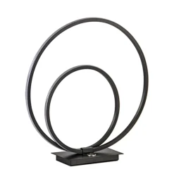 Zwarte LED tafellamp met touchdimmer