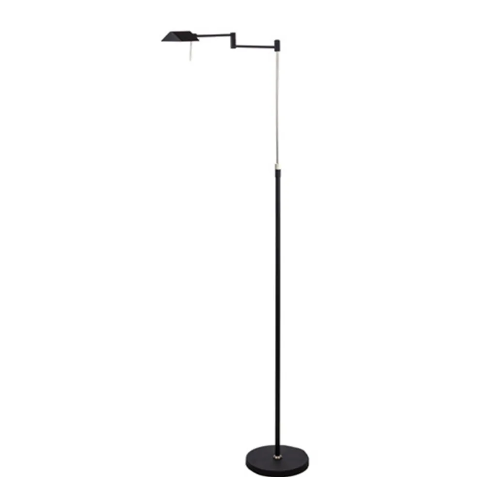 Zwarte vloerlamp-leeslamp LED dimbaar