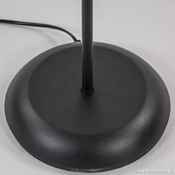 Zwarte vloer/leeslamp touch dimbaar
